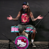Et Hello Kitty trommesæt, Mike Portnoy og Slayer